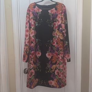 Floral Multi Color Dress Plus Size